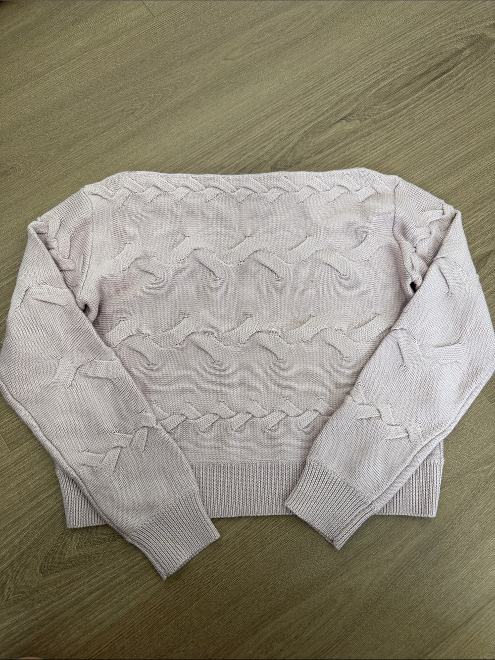 Aritzia Babaton Wool Off the shoulder sweater in Light Pink